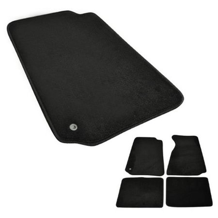 SPEC-D TUNING Spec-D Tuning MAT-MST94BLK 4 Piece Floor Mat for 94 to 04 Ford Mustang; Black - 2 x 20 x 29 in. MAT-MST94BLK